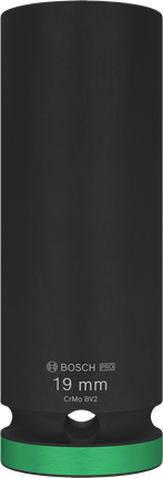 Rázový objímkový kľúč Bosch PRO, hĺbka 19 mm, upínací priemer 1/2".