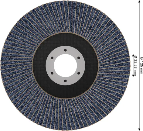 Lamelový kotúč Bosch PRO X571 125 mm G80 pre uhlové brúsky.