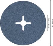 Brúsny kotúč Bosch PRO R574 s vláknovým profilom 180 mm G80.