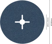 Brúsny kotúč Bosch PRO R574 s vláknovým profilom 180 mm G120 na brúsenie.
