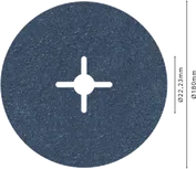Brúsny kotúč Bosch PRO R574 s vláknovým profilom 180 mm G36.