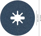 Vláknový kotúč Bosch PRO R574 X-Lock 115 mm G120.