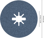 Vláknový kotúč Bosch PRO R574 X-Lock 125 mm G80.