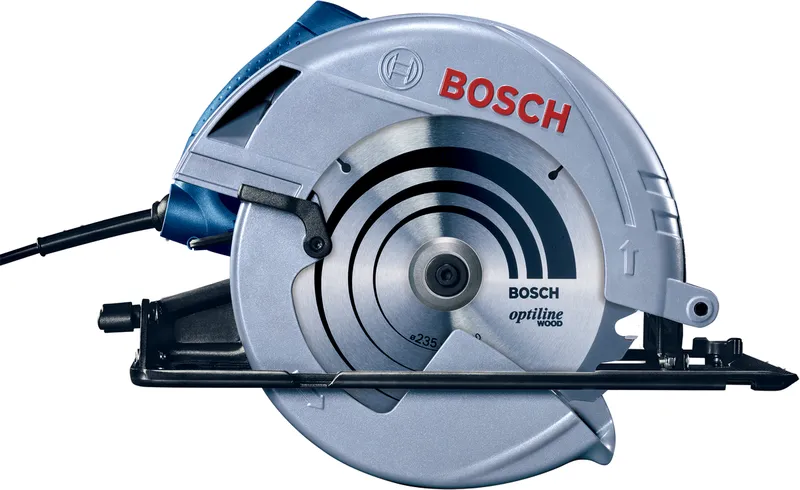 Kotúčová píla Bosch GKS 235 Turbo na rezanie dreva.