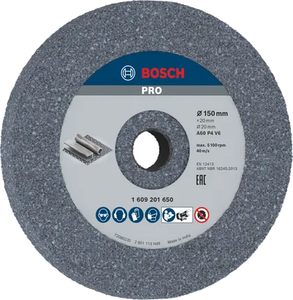 Brúsny kotúč na kov Bosch PRO 150 x 20 x 20 mm G60.
