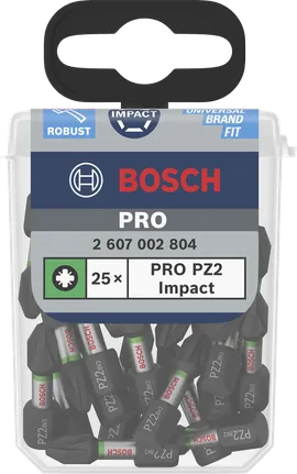 Bosch PRO PZ2 Impact bits 25×.