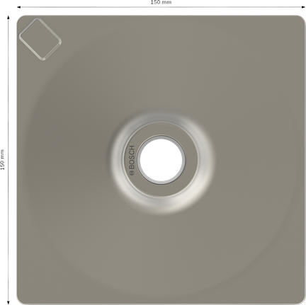 Ubíjacia doska Bosch PRO SDS-max 150 x 150 mm.