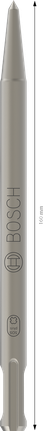 Špicatý sekáč Bosch SDS plus-4C 160 mm pre vŕtacie kladivá.