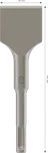 Sekáč Bosch PRO SDS plus-4C s plochým vŕtaním 40 x 140 mm.