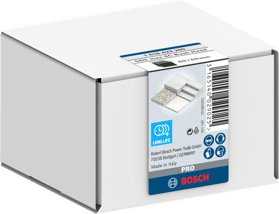 Bosch PRO SDS-max-4C oceľová puzdrová hlava 60 x 60 mm krabica.
