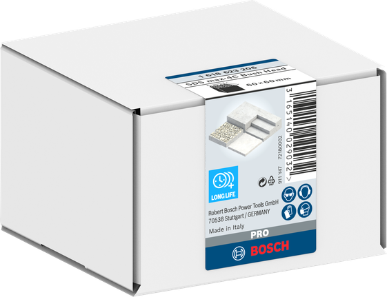 Príslušenstvo Bosch PRO SDS max-4C s oceľovým puzdrom 60x60 mm.