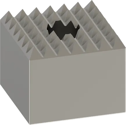 Oceľová hlava s puzdrom Bosch PRO SDS-max-4C 60 x 60 mm.