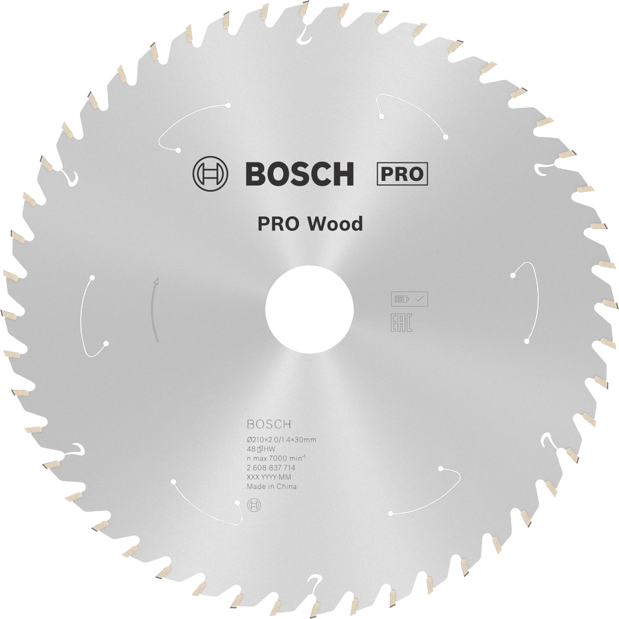 Kotúčová píla Bosch PRO Wood, 210 mm, 48 zubov.