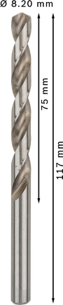 Špirálový vrták Bosch PRO Metal HSS-G 8,2 mm.