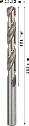 Špirálový vrták Bosch PRO Metal HSS-G 12,2 mm.