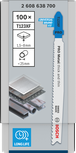 Pílový list do priamočiarej píly Bosch PRO Metal hrubé a tenké T123XF 100 mm.