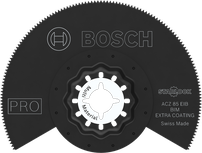 Segmentový pílový list Bosch PRO ACZ 85 EIB s priemerom 85 mm na viacero materiálov.