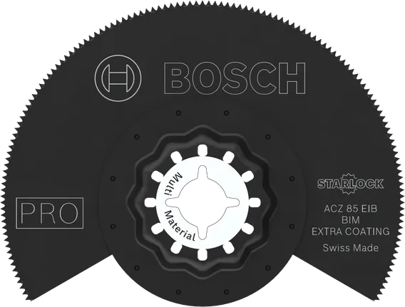 Segmentový pílový list Bosch PRO ACZ 85 EIB s priemerom 85 mm na viacero materiálov.