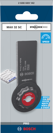 Čepeľ pre multifunkčný nástroj Bosch MAII 32 SC StarlockMax 32 × 55 mm.