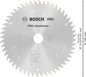 Akumulátorový kotúč na okružnú pílu Bosch PRO Hliník, 160 mm.