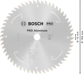 Kotúčová píla Bosch PRO Hliník 184 x 16 mm.