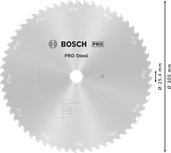 Kotúčová píla Bosch PRO Steel 305 mm T60.