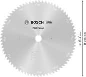 Kotúčová píla Bosch PRO Steel 305 mm T72.