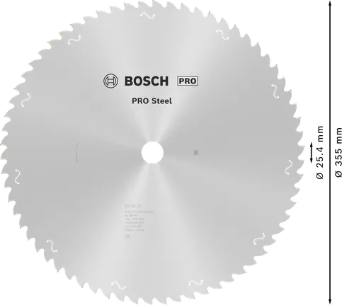 Kotúčová píla Bosch PRO Steel 355 mm T66.