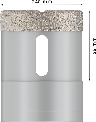 Keramická suchá vŕtacia korunka Bosch PRO 40x35 mm X-Lock.
