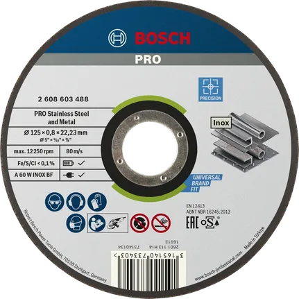 Rezný kotúč Bosch PRO na nehrdzavejúcu oceľ a kov 125 mm.