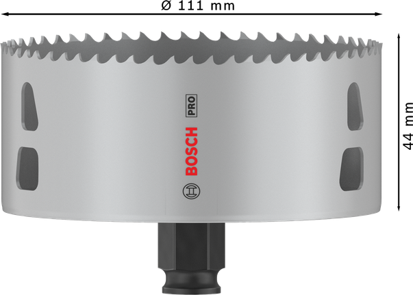 Dierová píla Bosch PRO Multi Material PC Plus s priemerom 111 mm.