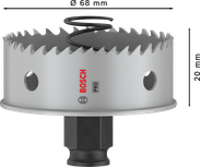 Dierová píla na plech Bosch PRO PC Plus 68 mm.