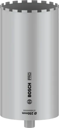 Vŕtacia korunka Bosch PRO na mokré vŕtanie 250 mm na hlboké vŕtanie do betónu.