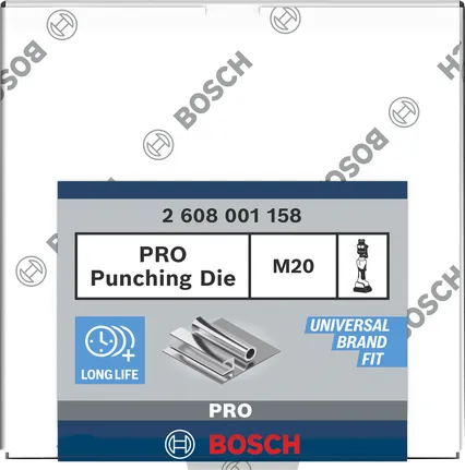 Dierovacia matrica Bosch PRO M20 z nehrdzavejúcej ocele.
