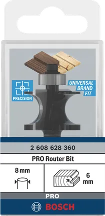 Fréza Bosch PRO s vodiacou laťou 6 mm.