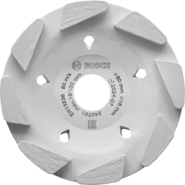 Segmentovaný brúsny kotúč Bosch Multi Material s priemerom 80 mm.