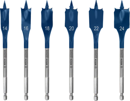 Sada plochých vrtákov Bosch EXPERT Self Cut Speed, 6-dielna.