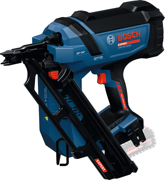 Akumulátorová klincovačka Bosch EXNH18V-90MD na rámovanie.