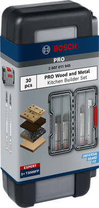 Súprava na výrobu kuchynských náradia Bosch PRO Wood and Metal 100 mm, 30 dielov.