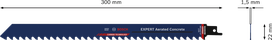 Kotúč na chvostovú pílu na pórobetón Bosch EXPERT S1241HM.