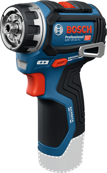 Akumulátorová vŕtačka/skrutkovač Bosch GSR 12V-32 FC s bezkefovým motorom.