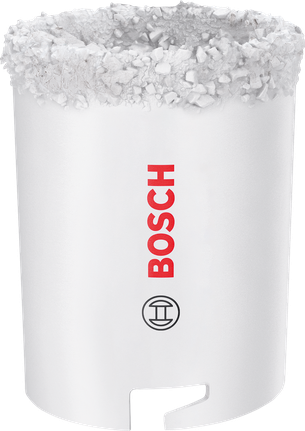 Dierová píla Bosch na tehly a mäkké dlaždice s priemerom 53 mm.