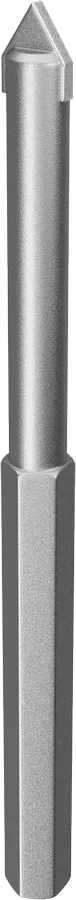 Predvŕtanie do tehly a mäkkých dlaždíc s vodiacim vrtákom