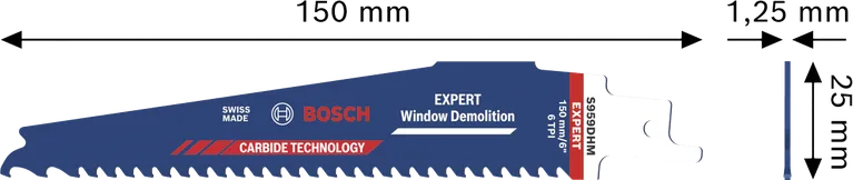 Kotúč na demoláciu okien Bosch EXPERT S959DHM, karbidové zuby.