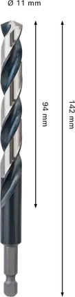 Vrták Bosch PRO Metal HSS-G Impact Spiral 11x142 mm.