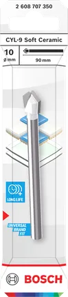 Vrták Bosch CYL-9 Soft Ceramic 10×90 mm.