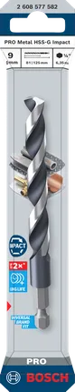 Vrtáky do kovu Bosch HSS-G 9 mm.