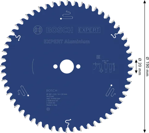 Pílový list Bosch EXPERT na hliník 190 mm T56.