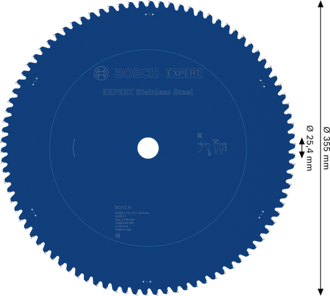 Pílový kotúč Bosch EXPERT z nehrdzavejúcej ocele 355 mm.