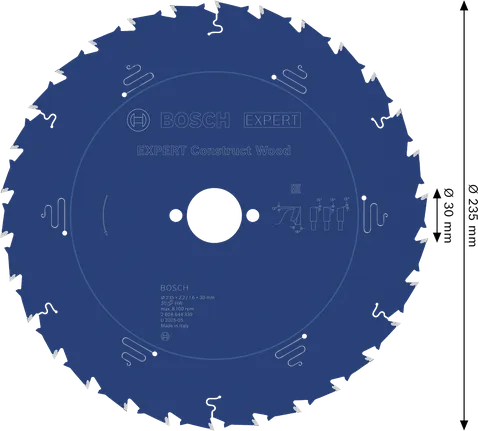 Kotúčová píla Bosch EXPERT Construct Wood 235 mm.
